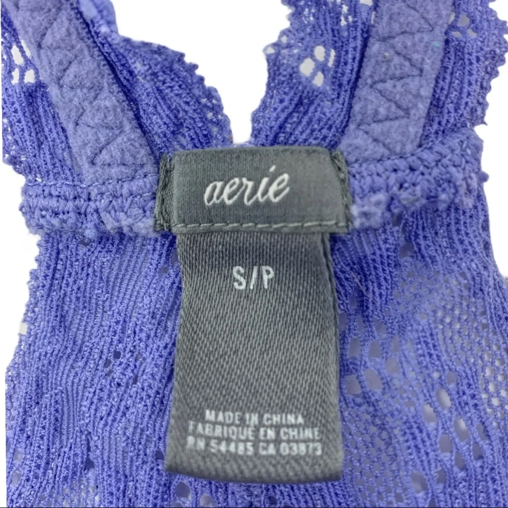 Aerie purple‎ lace bralette size small